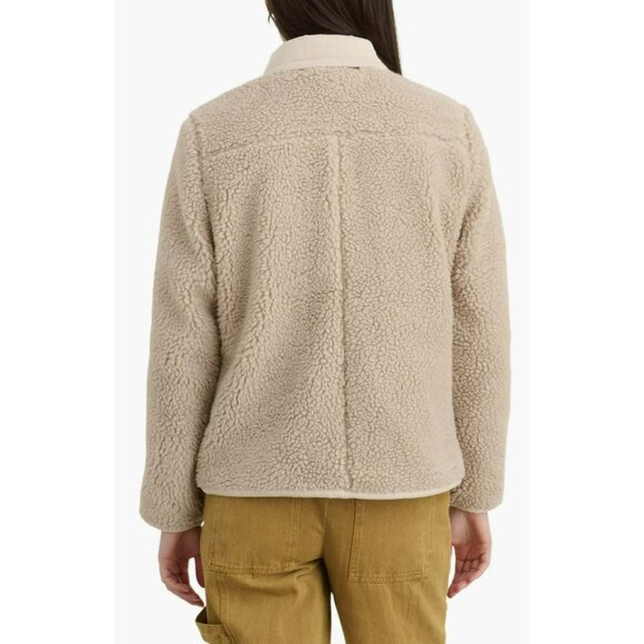 Alex Mill Sherpa Fleece Work Teddy Barn Coat Size Large Jacket NEW - Picture 2 of 9